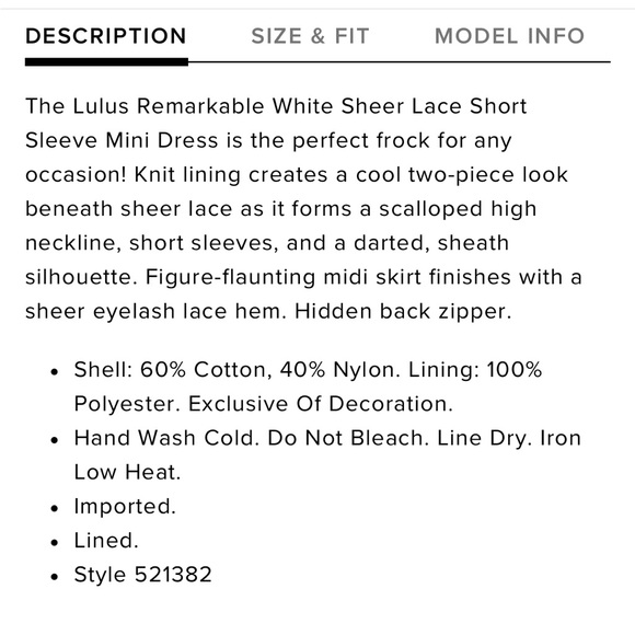 Brand new Lulus dress mini dress - Picture 3 of 3